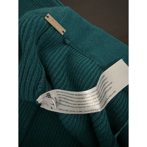 Cult Gaia Turquoise Knit Pants - Picture 1 of 7